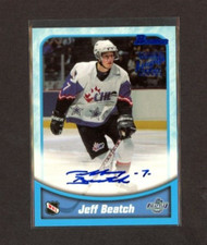 1999 Bowman CHL Autographs Blue #BA24 Jeff Beatch     *22028