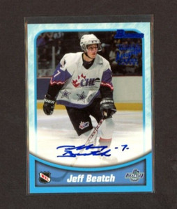 1999 Bowman CHL Autographs Blue #BA24 Jeff Beatch     *22028