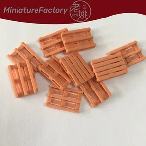 LaoYao 1/76 OO Gauge Wood Pallet 10pcs Railroads Scenery Miniatures Factory - Picture 1 of 5
