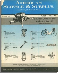 American Science & Surplus Catalog - 2004, April - Incredible Stuff! - Picture 1 of 5