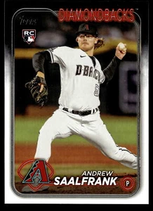 2024 Topps #406 Andrew Saalfrank Rookie Arizona Diamondbacks - Picture 1 of 2