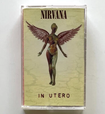 NICE!! Vtg 1993 NIRVANA Album IN UTERO Cassette GEFFEN RECORDS Lp TAPE is MINT!! - Image 1 of 4