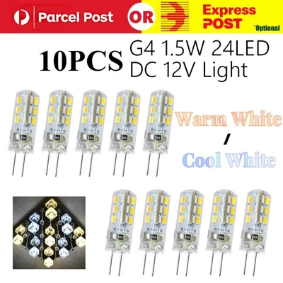 10X G4 1.5W 24LED SMD Capsule Corn Light Bulb Replace Halogen 12V Warm Cool Whit - image 1 of 4