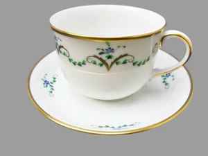 Teetasse/Kaffeetasse mit Untertasse Biedermeier-Girlande  Augarten Wien - Bild 1 von 1