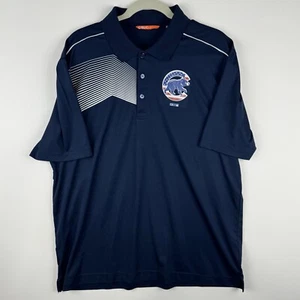 Cutter & Buck CBUK XL Golf Polo Polyester Mens Shirt Navy - Chicago Cubs - Picture 1 of 9