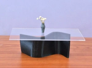 Parametric Dollhouse Rectangle DINING TABLE, 1/12_1/24 Scale, Modern Design - Picture 1 of 11