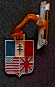 Broche de aluminio original de la Segunda Guerra Mundial liberación francesa de francia. - Imagen 1 de 2