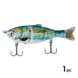 Fishing Lures for Bass Trout 4" Multi Jointed Swimbaits Slow Sinking Lifelike - Picture 1 of 5