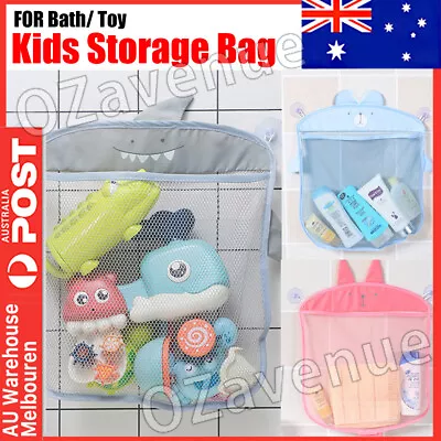 Bath Toy Organizer Bag Storage Baby Net Mesh Bathroom Holder Kids Bathtub Tub • 5.80$