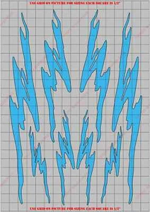 SPG5014P Graphic RC Body Vinyl Paint Mask/ Stencil Kit - Picture 1 of 3