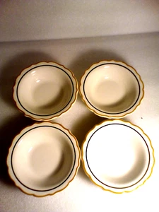 2 set di 4 ~ 8 totali ~ ciotole cereali capesante vintage Siracusa Cina ristorante merce - Foto 1 di 3