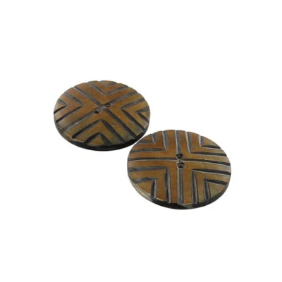 Lot of 10 Handmade Old English Horn Two Buttons WHOLESALE CLOSEOUT  - Image 1 of 4