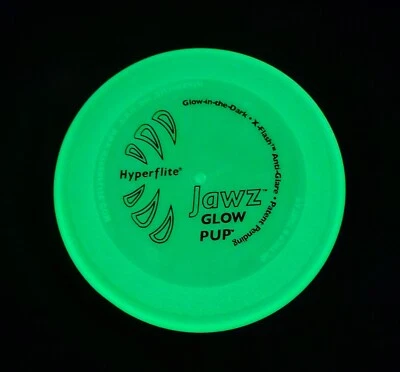 Hyperflite Glow Pup Jawz Dog Pup Disc / Play all hours of the Day or Night Blue - Image 1 of 3