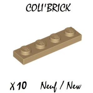 Lego 3710 - 10x Platte / Plate 1x4 - dunkelbeige / dark tan - NEU NEW - Bild 1 von 1