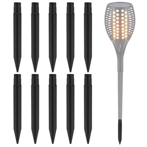 10Pcs 8.25 Inch Solar Light Stakes ABS Plastic Ground Spikes Replacement Stak... - Picture 1 of 7
