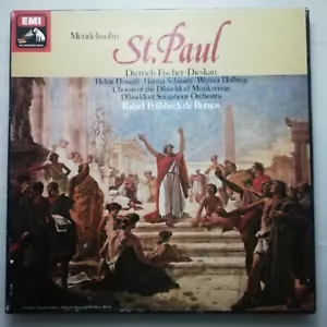 EMI 3 LP box SLS 5092 QUAD: Mendelssohn - St. Paul / Frühbeck de Burgos etc. - Picture 1 of 4