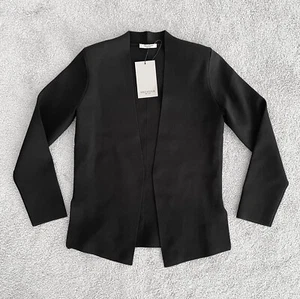 MM. LaFleur Size S Woolf 3.0 Jardigan Black Knit Long Sleeve Open Front Cardigan - Picture 1 of 12