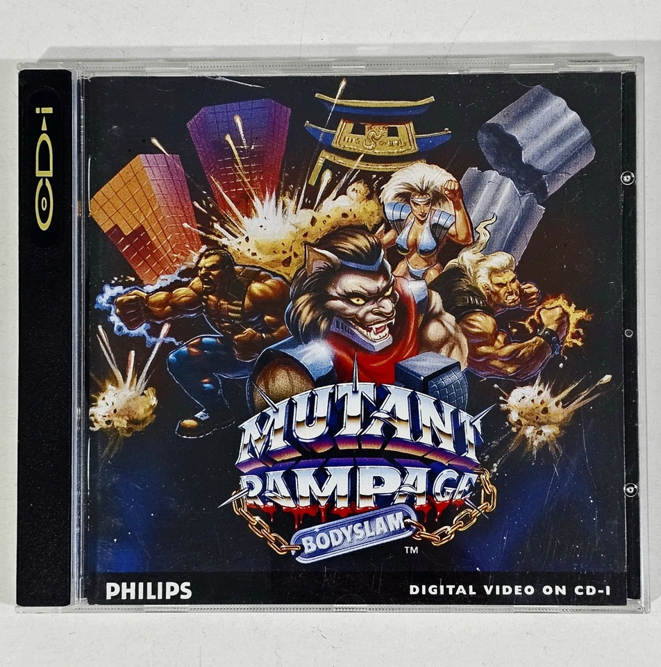Philips CD-I Monster Wrestling MUTANT RAMPAGE BODYSLAM Postapokalypse Beat'em Up - Bild 1 von 4