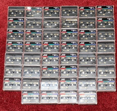JVC DVM60 迷你 Dv 数字录像带 - 二手 - 36 件装 - 免费发货 — 第 1/2 张图片