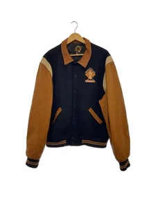 Dehen Jackets/Made in USA/Leather sleeve stadium jacket/XL/Wool/BLK Used - Picture 1 of 6