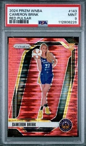 2024 Panini Prizm WNBA - Cameron Brink #143 Red Pulsar Prizm /299 (RC) PSA 9 - Picture 1 of 2