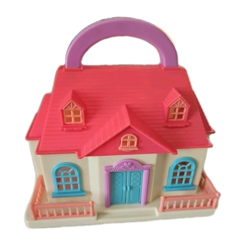 Mini juego de mano Tiny Dreams de colección casa azul casa de muñecas Polly Pocket Foto 1 de 4