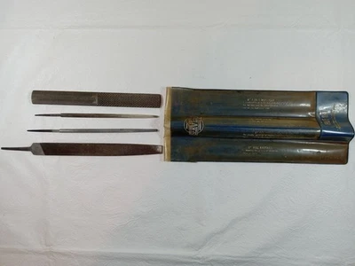 Servess 4 Piece All Purpose File Set Slim Taper Multicut Round Mill Bastard USA - Image 1 of 4