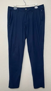 Pantalones chinos ajustados Lululemon para hombre 34x32 azul Comisión LM5AF3S - Imagen 1 de 17