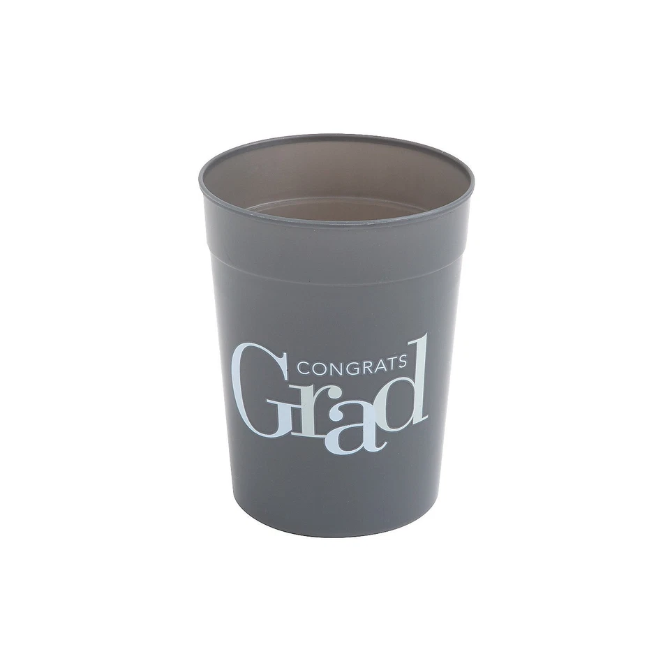 10 oz. Graduation Elevated Congrats Grad Reusable Plastic Cups – 25 Ct. - Image 1 of 1