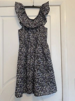 Michael Kors Womens Blue Floral Off  Shoulder Fit & Flare Dress Size- Pet. Large - Image 1 of 4