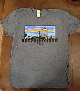 Tshirt Youth Medium Adventureland Park Altoona Iowa Heather Gray Short Sleeves - Picture 1 of 5