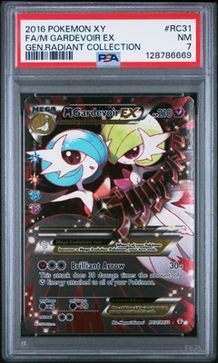 2016 Pokemon Xy Generations Radiant Collection M Gardevoir EX #RC31 Fa PSA 7 - Image 1 of 2