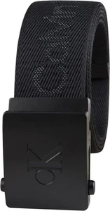 Calvin Klein 1.37 In Wide Casual Military Buckle-Adjustable Web Belts Black - Picture 1 of 6