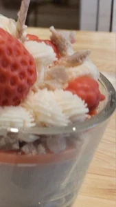 Strawberry Cheesecake Dessert Candle - Picture 1 of 5