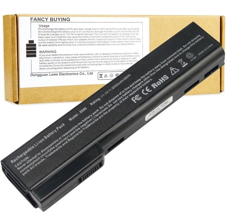 Batería de 9 celdas 8460p 8460w para HP EliteBook 8470p 8470w 8560p 8570p HSTNN-I91C Foto 1 de 1