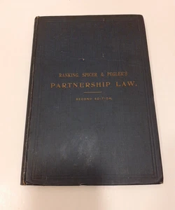 Partnership law by D.F. de l'Hoste Ranking & Ernest Evan Spicer - 1923 Vintage  - Picture 1 of 18