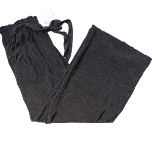 LuLaRoe Dianne Paperbag Wide Leg Pant - Large - Schwarz - NEU! - Neu mit Etikett - Bild 1 von 7
