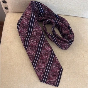 Vitaliano Pancaldi elegante Paisley Seidenkrawatte für Herren lila Einheitsgröße - Bild 1 von 9