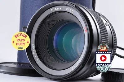 [MINT] Contax Carl Zeiss Planar T* 80mm F/2 Lens for 645 From JAPAN - Image 1 of 4