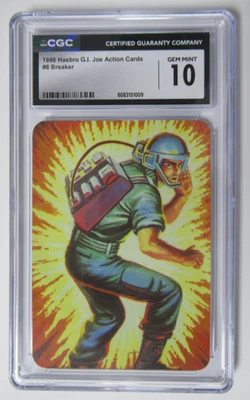 1986 Hasbro G.I. Joe Action Card Breaker #6 CGC 10 - Image 1 of 3