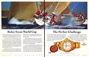 Rolex Yacht-Master The Rolex Swan Cup Original 1996 ¡Anuncio impreso 2 páginas!! - Imagen 1 de 1