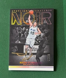 2020-21 Panini Noir Hedo Turkoglu Spotlight Signatures Gold Ink On Card Auto /99 - Picture 1 of 2