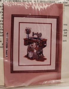 Rare Vintage Sewing Machine Counted Cross Stitch Kit Kappie Originals Cat 2031 - Picture 1 of 7