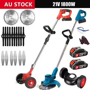 Cordless Electric Grass String Trimmer Lawn Cutter Brush Mower Whipper Snipper - Picture 1 of 14