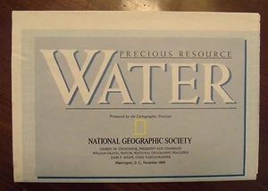 National Geographic MAP Of The United States Precious Resource Water Nov. 1993 - Picture 1 of 1