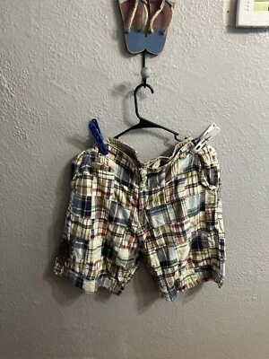 "Pantalones cortos de retazos para hombre Company 81 frente plano talla 36 entrepierna de 10""" Foto 1 de 4