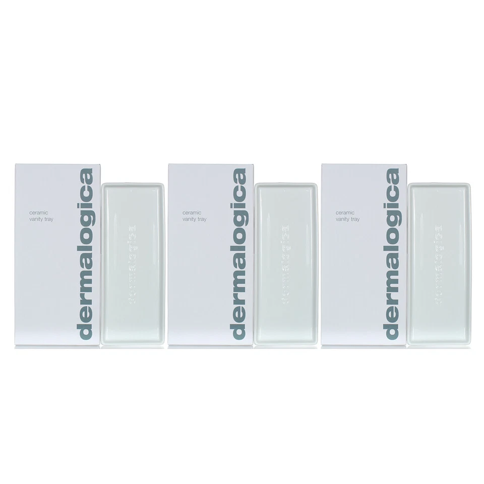 Juego de 3 bandejas de tocador de cerámica Dermalogica Foto 1 de 1