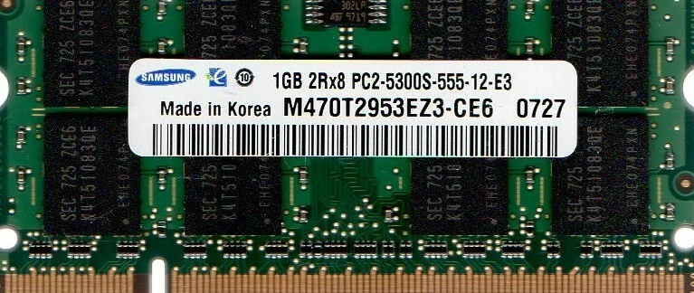 NEW 1GB eMachines eM-E510 eM-E520 eM-E525 eM-E620 eM-E625 eM-E627 Laptop Memory - Image 1 of 1