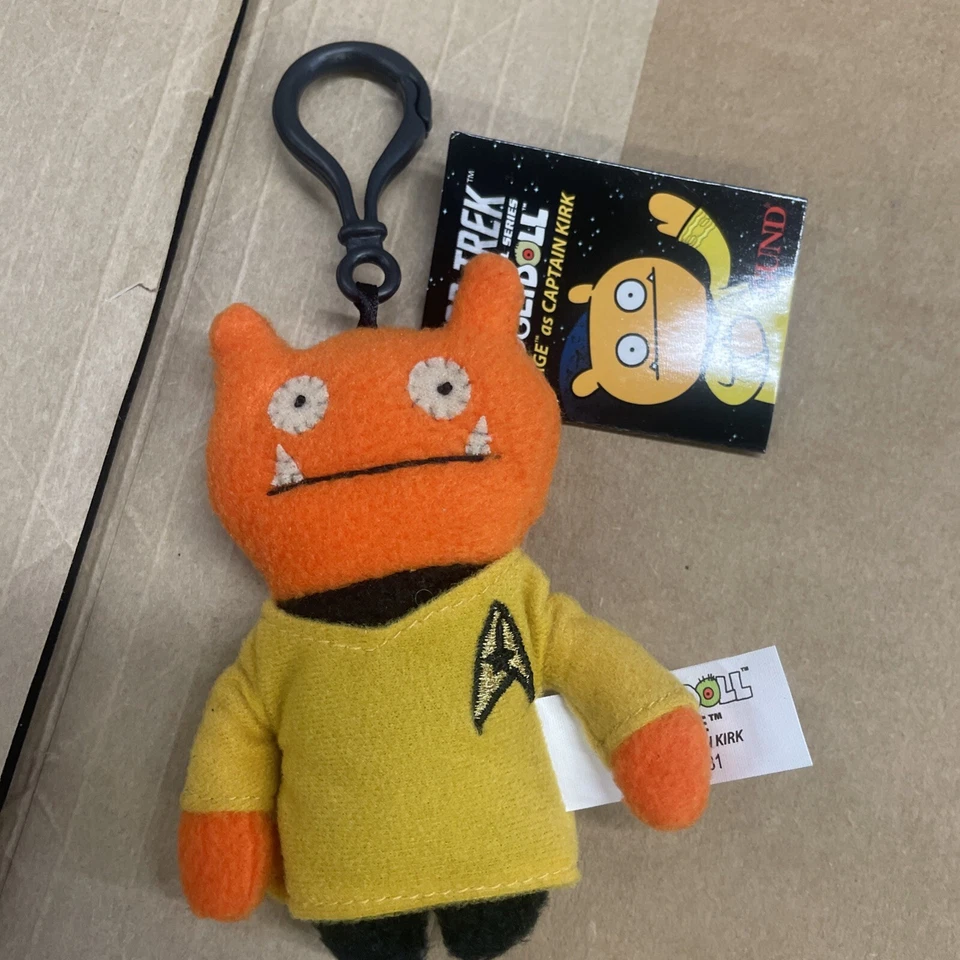 Star Trek Uglydoll Salario Capitán Kirk Monstruo Llave Clip 3.5” Peluche Gund Foto 1 de 2