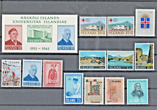 Wertvoller Posten Island postfrisch 16 Briefmarken ab 1956